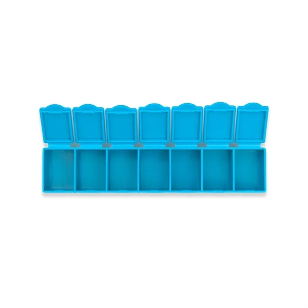 Pillbox with seven separate compartments; offered in several product colors... from ASI 54040 Fey Promo / Mi Line by Fey