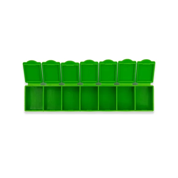 Pillbox with seven separate compartments; offered in several product colors... from ASI 54040 Fey Promo / Mi Line by Fey