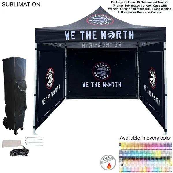 24Hr Express Ship - Full privacy tent package, 10' sublimated tent... from ASI 53509 FIEL-Fairdeal Import & Export
