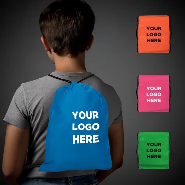 Neon Drawstring Backpack... from ASI 42016 Brighter Promotions Inc