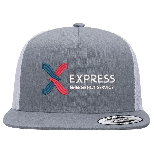 Yupoong 6006 YP Classics Five-Panel Trucker Hat with leatherette patches or... from ASI 74601 Calico