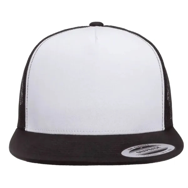 Yupoong 6006 YP Classics Five-Panel Trucker Hat with leatherette patches or... from ASI 74601 Calico