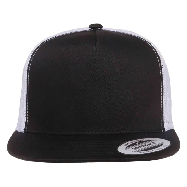 Yupoong 6006 YP Classics Five-Panel Trucker Hat with leatherette patches or... from ASI 74601 Calico