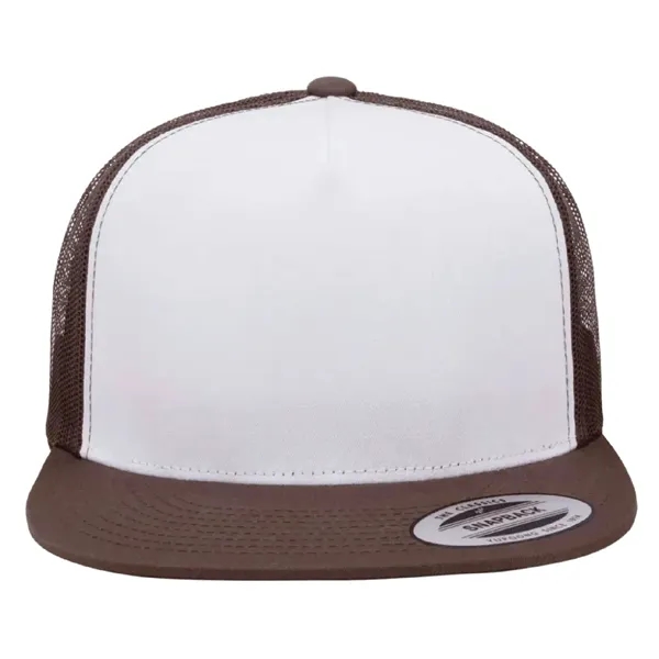 Yupoong 6006 YP Classics Five-Panel Trucker Hat with leatherette patches or... from ASI 74601 Calico