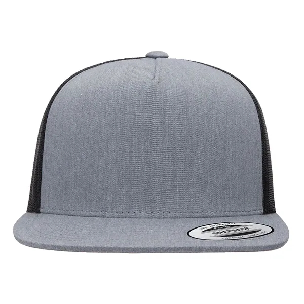 Yupoong 6006 YP Classics Five-Panel Trucker Hat with leatherette patches or... from ASI 74601 Calico