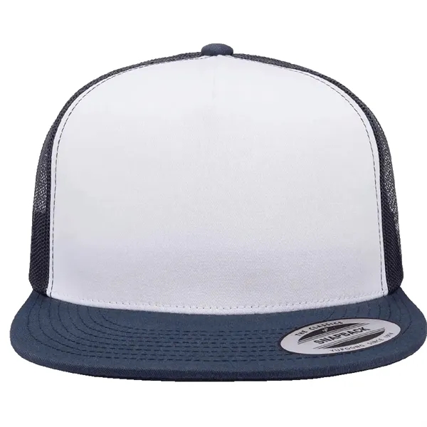 Yupoong 6006 YP Classics Five-Panel Trucker Hat with leatherette patches or... from ASI 74601 Calico