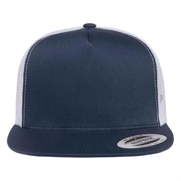 Yupoong 6006 YP Classics Five-Panel Trucker Hat with leatherette patches or... from ASI 74601 Calico