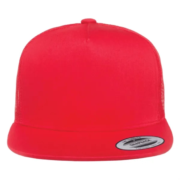 Yupoong 6006 YP Classics Five-Panel Trucker Hat with leatherette patches or... from ASI 74601 Calico