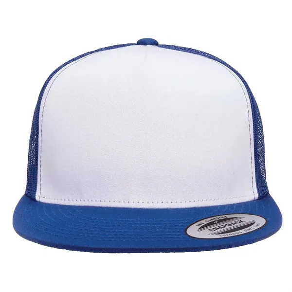 Yupoong 6006 YP Classics Five-Panel Trucker Hat with leatherette patches or... from ASI 74601 Calico