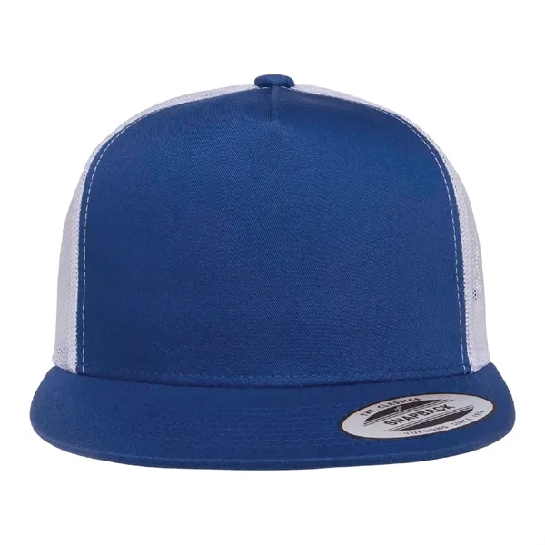 Yupoong 6006 YP Classics Five-Panel Trucker Hat with leatherette patches or... from ASI 74601 Calico
