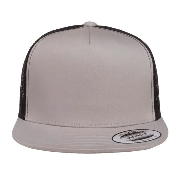 Yupoong 6006 YP Classics Five-Panel Trucker Hat with leatherette patches or... from ASI 74601 Calico