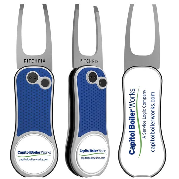 Pitchfix XL Golf Divot Repair tool with full color grip imprint... from ASI 52263 EMT