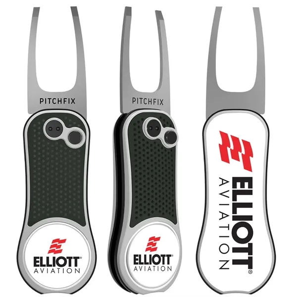 Pitchfix XL Golf Divot Repair tool with full color grip imprint... from ASI 52263 EMT