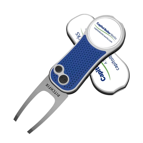Pitchfix XL Golf Divot Repair tool with full color grip imprint... from ASI 52263 EMT
