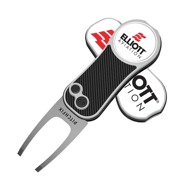 Pitchfix XL Golf Divot Repair tool with full color grip imprint... from ASI 52263 EMT