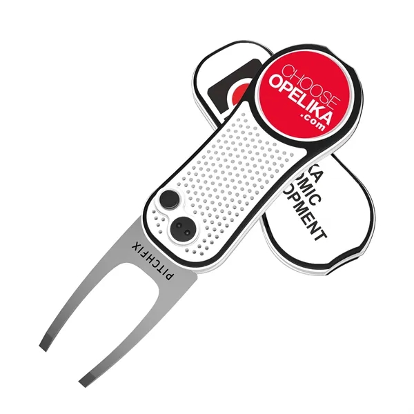 Pitchfix XL Golf Divot Repair tool with full color grip imprint... from ASI 52263 EMT