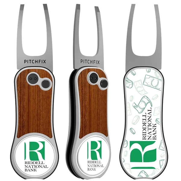 Pitchfix XL Golf Divot Repair tool with full color grip imprint... from ASI 52263 EMT