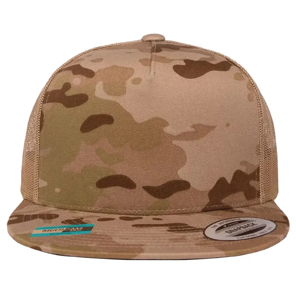 Yupoong 6006MULTI YP Classics Five-Panel MultiCamTrucker Hat with leatherette patches or... from ASI 74601 Calico