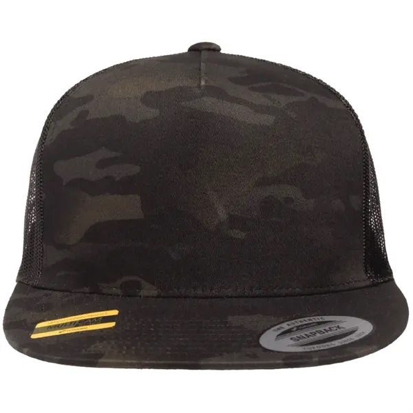 Yupoong 6006MULTI YP Classics Five-Panel MultiCamTrucker Hat with leatherette patches or... from ASI 74601 Calico