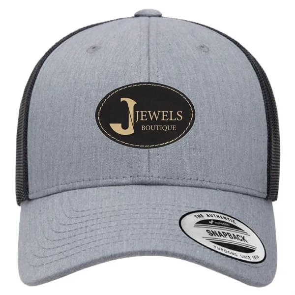 Yupoong 6601 YP Classics Elite Hat with leatherette patches or embroidery... from ASI 74601 Calico