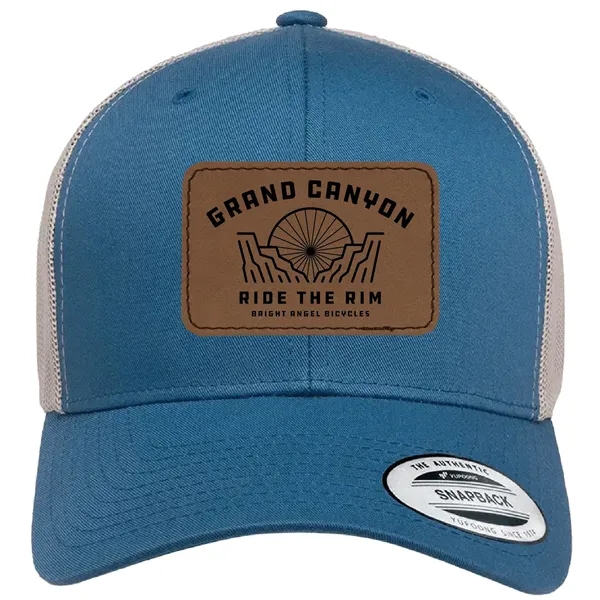 Yupoong 6606 YP Classics Retro Trucker with leatherette patches or embroidery... from ASI 74601 Calico