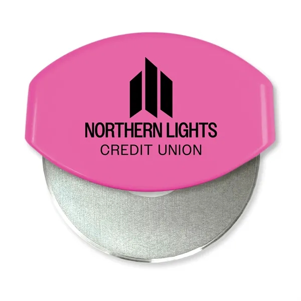 4.33"H x 4.37"W x 1"D gourmet pizza cutter with a removable... from ASI 54040 Fey Promo / Mi Line by Fey