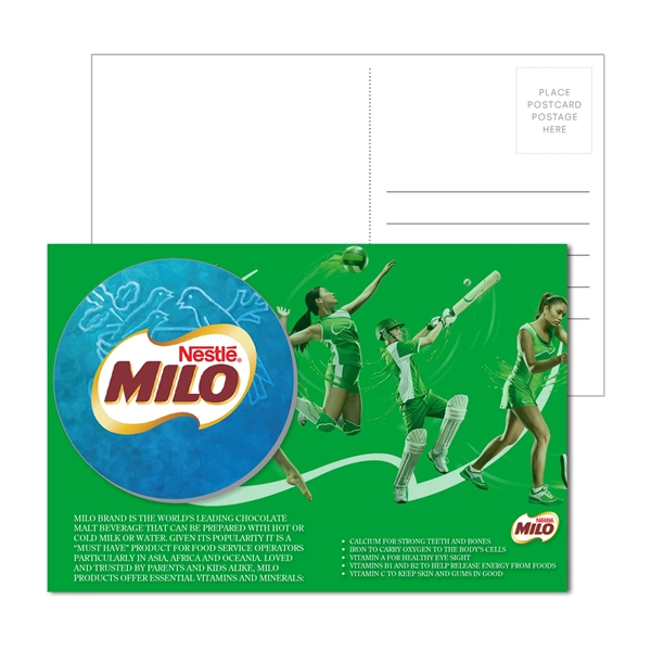 6" x 4" full-color direct mail postcard with 3.75" round acrylic... from ASI 90807 Tekweld