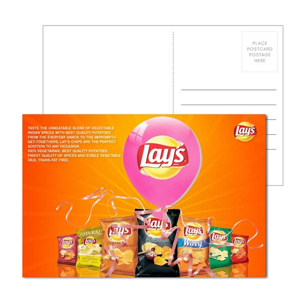6" x 4" full-color direct mail postcard with 3.75" balloon-shaped acrylic... from ASI 90807 Tekweld