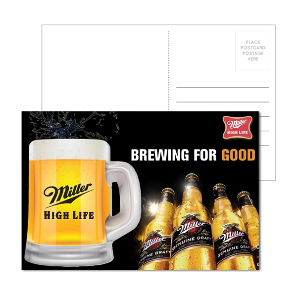 6" x 4" full-color direct mail postcard with 3.75" 20mil beer... from ASI 90807 Tekweld
