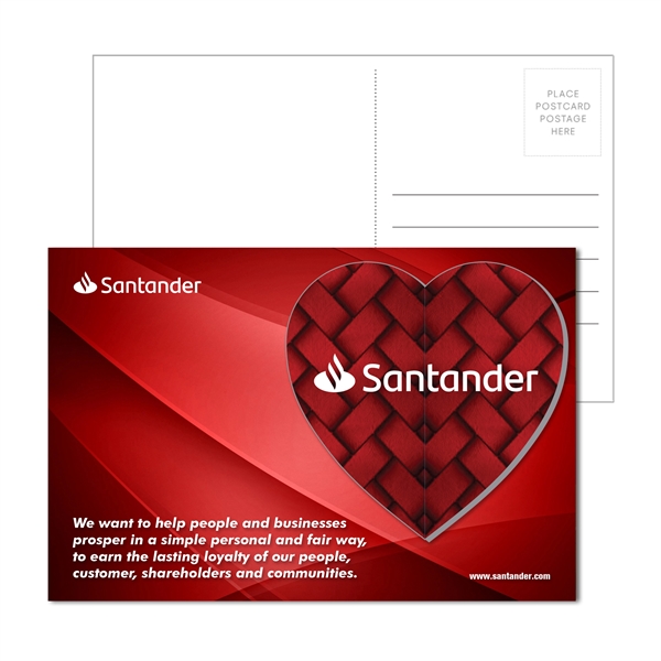 Customizable full-color postcard with 20Mil heart-shaped acrylic coaster in 6.6" x... from ASI 90807 Tekweld