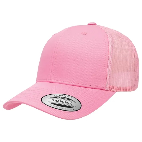 Yupoong 6606 YP Classics Retro Trucker with leatherette patches or embroidery... from ASI 74601 Calico