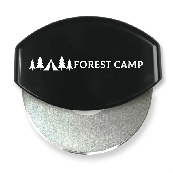 4.33"H x 4.37"W x 1"D gourmet pizza cutter with a removable... from ASI 54040 Fey Promo / Mi Line by Fey