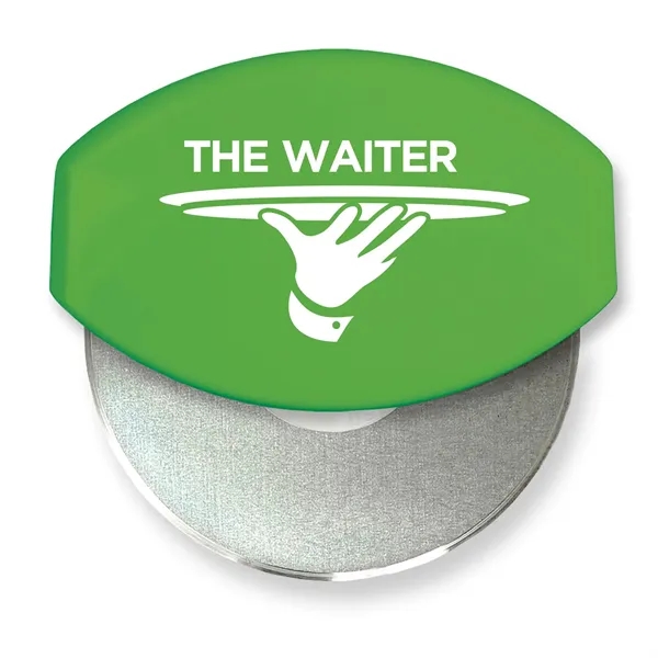 4.33"H x 4.37"W x 1"D gourmet pizza cutter with a removable... from ASI 54040 Fey Promo / Mi Line by Fey