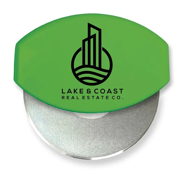 4.33"H x 4.37"W x 1"D gourmet pizza cutter with a removable... from ASI 54040 Fey Promo / Mi Line by Fey