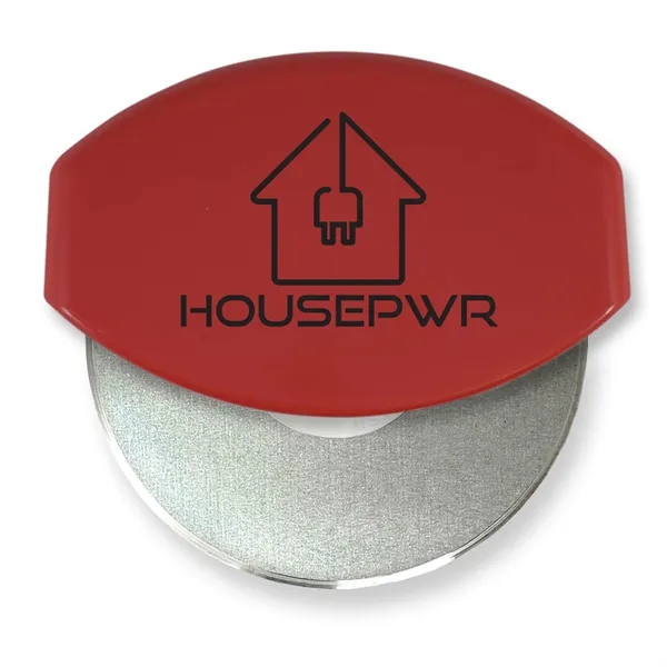 4.33"H x 4.37"W x 1"D gourmet pizza cutter with a removable... from ASI 54040 Fey Promo / Mi Line by Fey