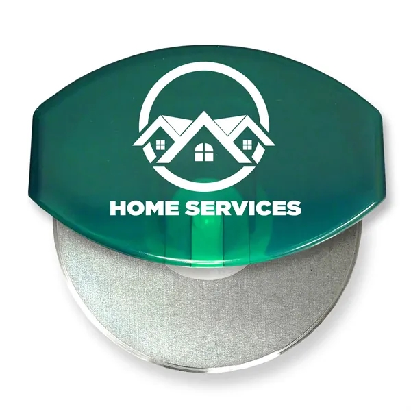 4.33"H x 4.37"W x 1"D gourmet pizza cutter with a removable... from ASI 54040 Fey Promo / Mi Line by Fey