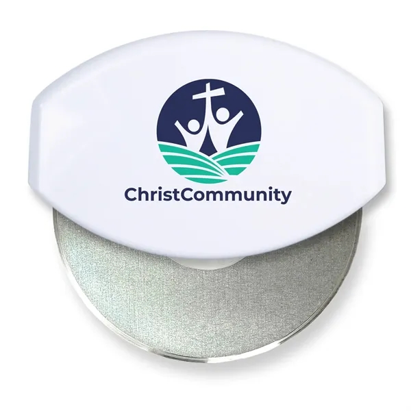 4.33"H x 4.37"W x 1"D gourmet pizza cutter with a removable... from ASI 54040 Fey Promo / Mi Line by Fey