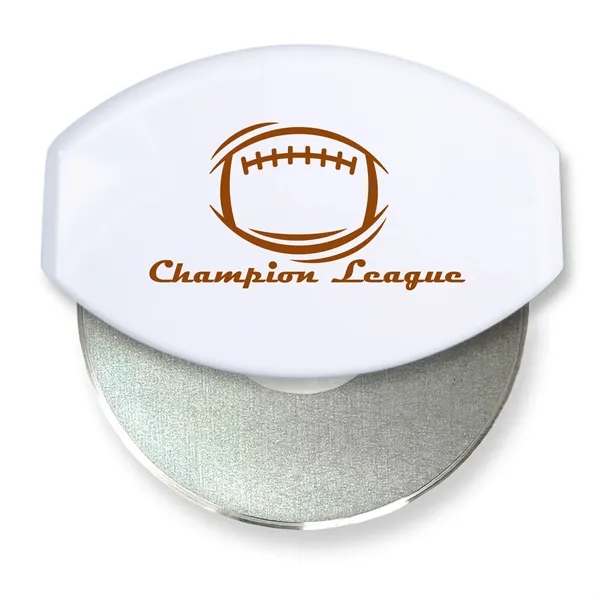 4.33"H x 4.37"W x 1"D gourmet pizza cutter with a removable... from ASI 54040 Fey Promo / Mi Line by Fey