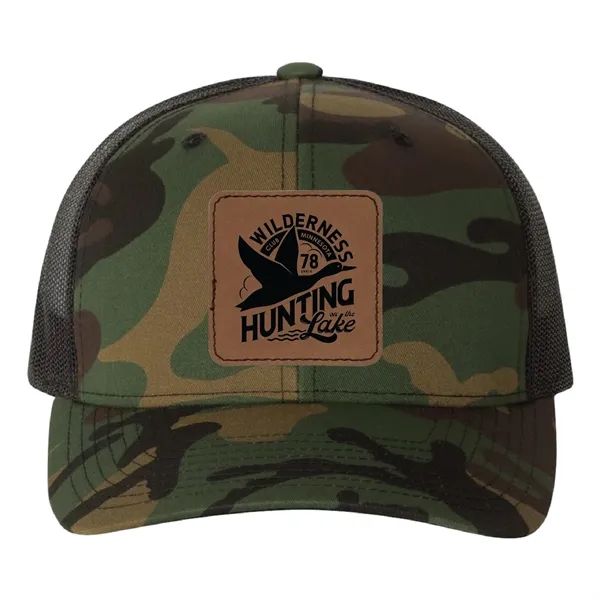 Yupoong 6606CA YP Classics Camo Retro Trucker Hat with leatherette patches... from ASI 74601 Calico