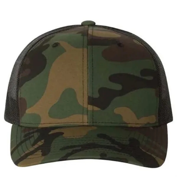 Yupoong 6606CA YP Classics Camo Retro Trucker Hat with leatherette patches... from ASI 74601 Calico