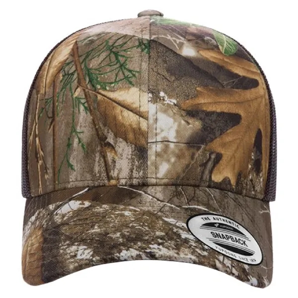 Yupoong 6606CA YP Classics Camo Retro Trucker Hat with leatherette patches... from ASI 74601 Calico