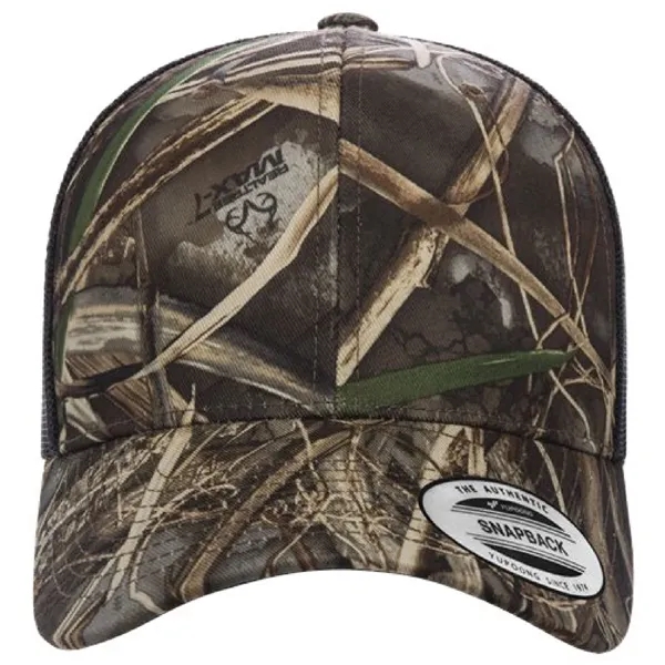 Yupoong 6606CA YP Classics Camo Retro Trucker Hat with leatherette patches... from ASI 74601 Calico