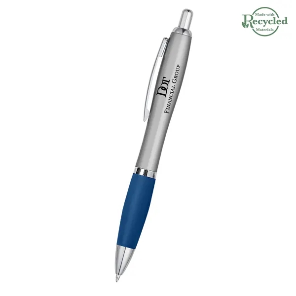 Ballpoint pen with plunger action and rubberized grip.... from ASI 61125 Hit Promotional Products / Hit®