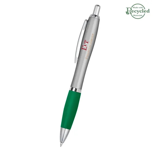 Ballpoint pen with plunger action and rubberized grip.... from ASI 61125 Hit Promotional Products / Hit®