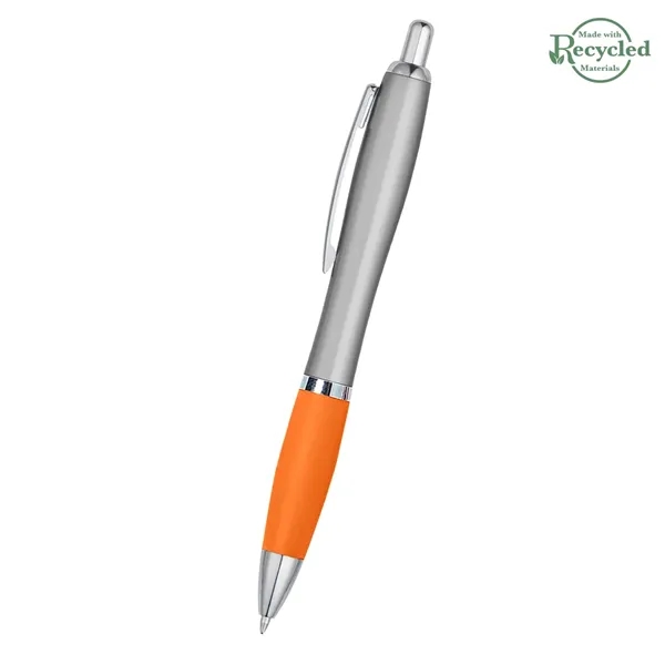 Ballpoint pen with plunger action and rubberized grip.... from ASI 61125 Hit Promotional Products / Hit®