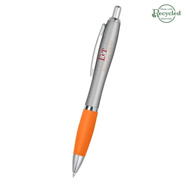 Ballpoint pen with plunger action and rubberized grip.... from ASI 61125 Hit Promotional Products / Hit®