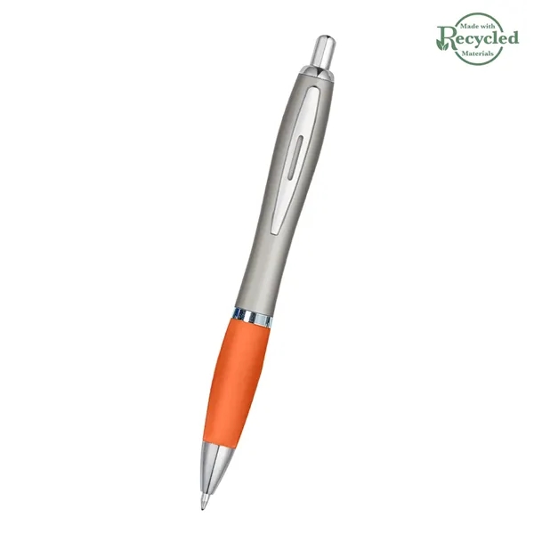 Ballpoint pen with plunger action and rubberized grip.... from ASI 61125 Hit Promotional Products / Hit®