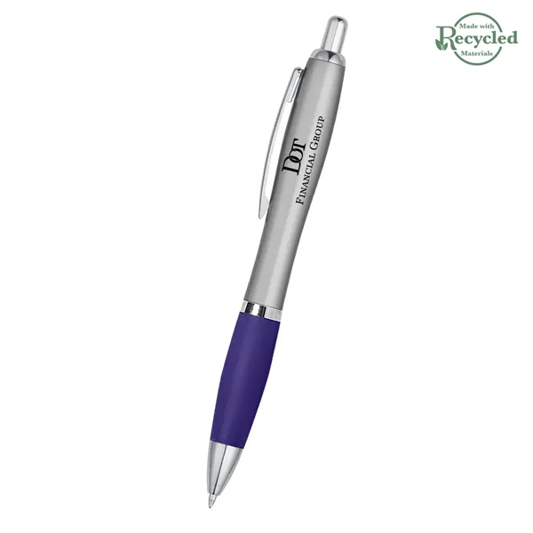 Ballpoint pen with plunger action and rubberized grip.... from ASI 61125 Hit Promotional Products / Hit®