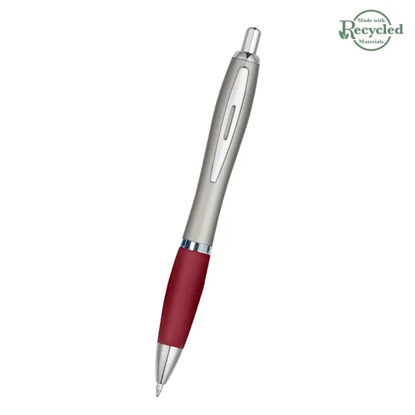 Ballpoint pen with plunger action and rubberized grip.... from ASI 61125 Hit Promotional Products / Hit®
