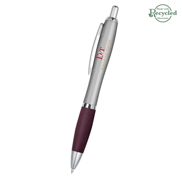 Ballpoint pen with plunger action and rubberized grip.... from ASI 61125 Hit Promotional Products / Hit®